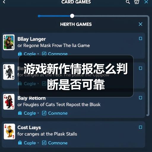 游戏新作情报怎么判断是否可靠(图3) 游戏新作情报怎么判断是否可靠(图3)
