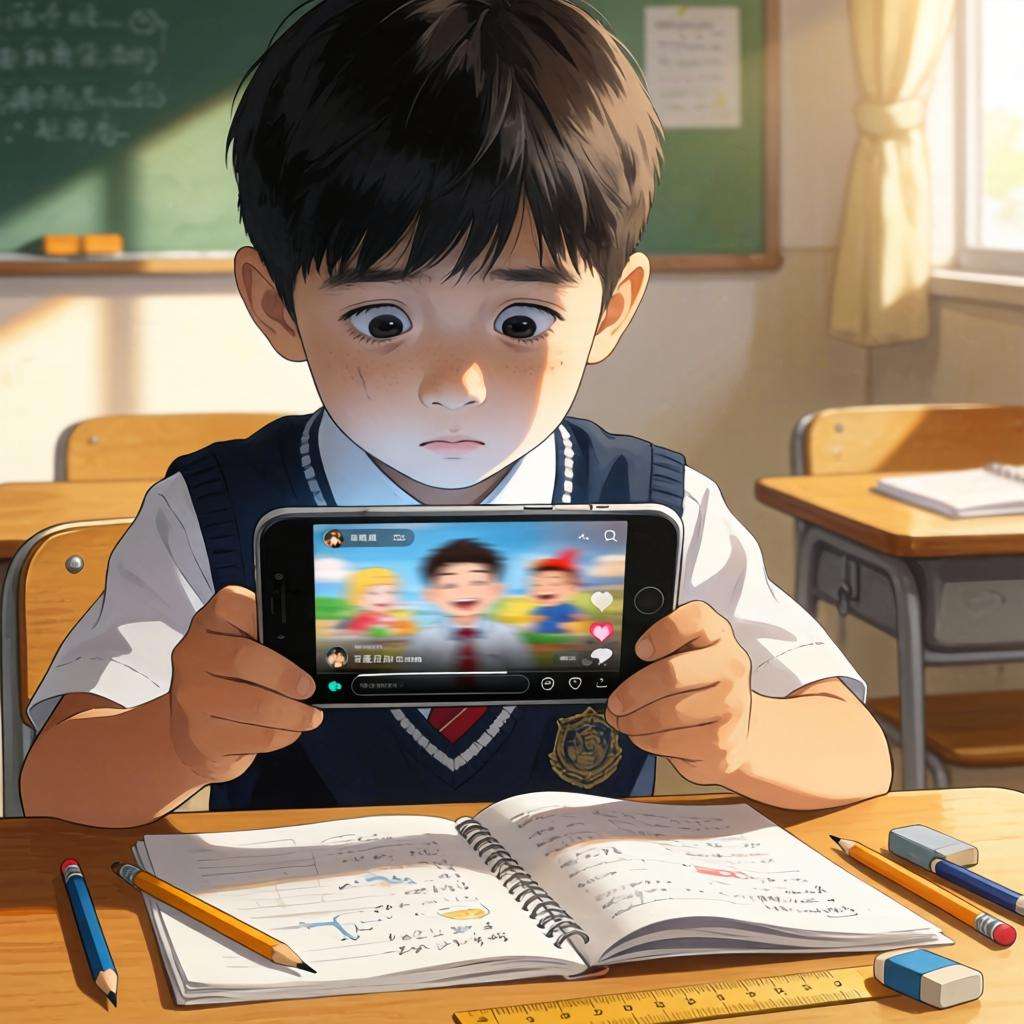 沉迷短视频浪费生命 害人不浅！韩国中小学生集体遭殃(图1)