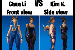 建模VS真人感！《堡垒之夜》春丽与金姐皮肤大对比！ - Tanyitan情报局