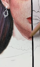 插画艺术家展示惊人涂色技巧 300美元的右脸(图5)