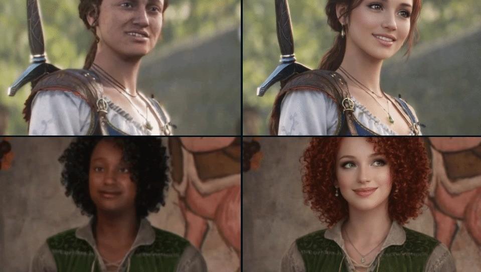 网友将《神鬼寓言4》NPC大妈改成黑美人 顺眼多了！(图5)