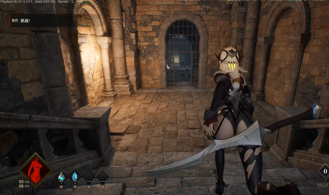 国产独立游戏《夜莺归笼》战斗测试：女角色死的越多穿的越少(图9)