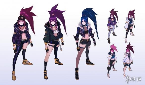 《LOL》K/DA女团概念人设图曝光 性感女郎造型百变(图3)