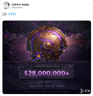 《Dota2》Ti9总奖池已达2800万美元 远超去年Ti8!(图2) 《Dota2》Ti9总奖池已达2800万美元 远超去年Ti8!(图2)
