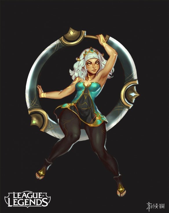 《LOL》新英雄“奇亚娜”概念图曝光 元素女皇超霸气(图1)