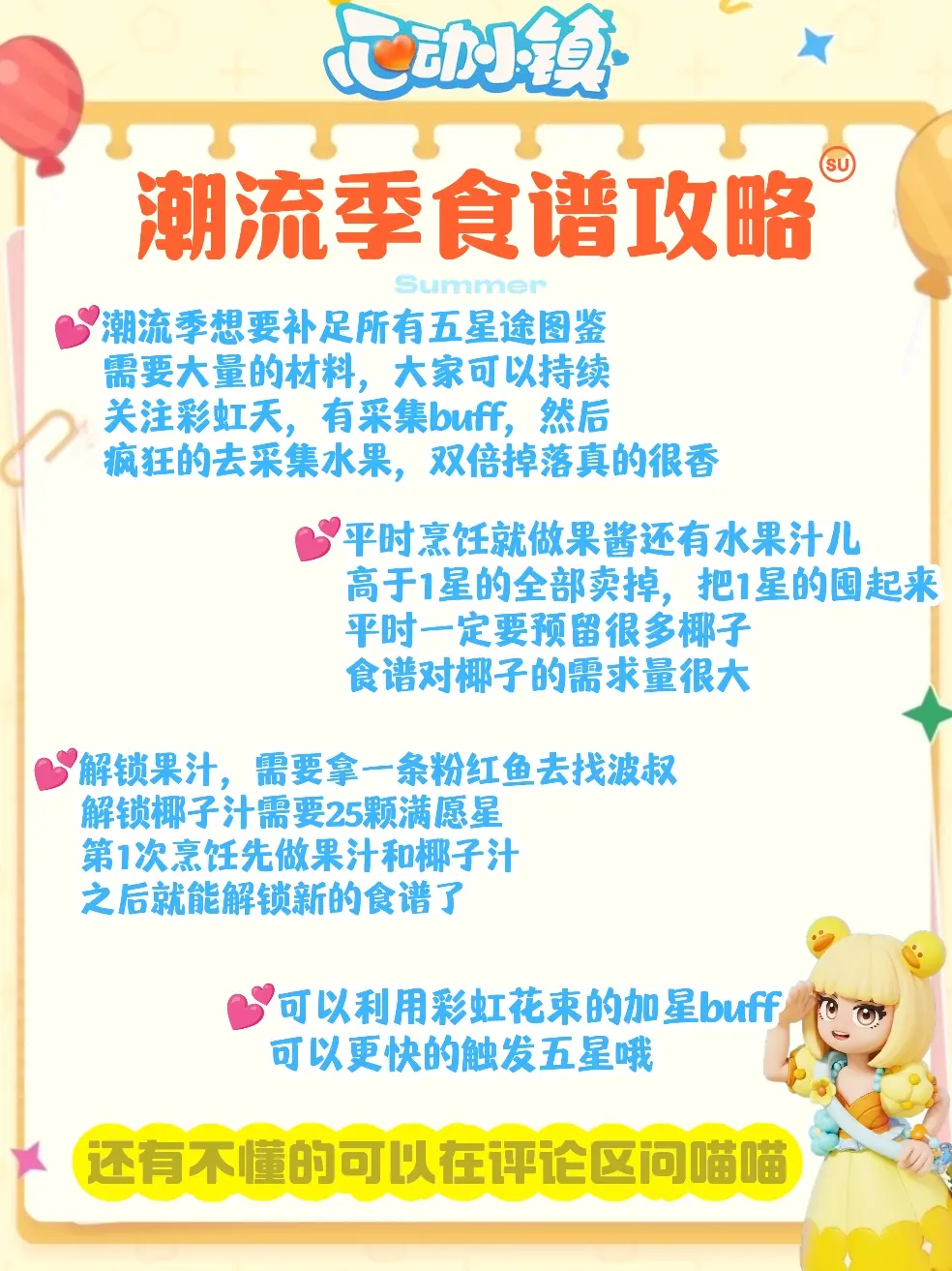 心动小镇潮流季食谱攻略(图3) 心动小镇潮流季食谱攻略(图3)