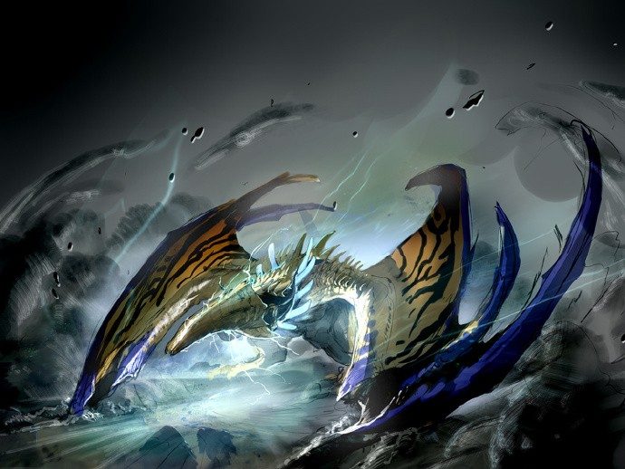 霸气煌雷龙与锁刃龙!《怪物猎人:荒野》设计草图公开(图2) 霸气煌雷龙与锁刃龙!《怪物猎人:荒野》设计草图公开(图2)