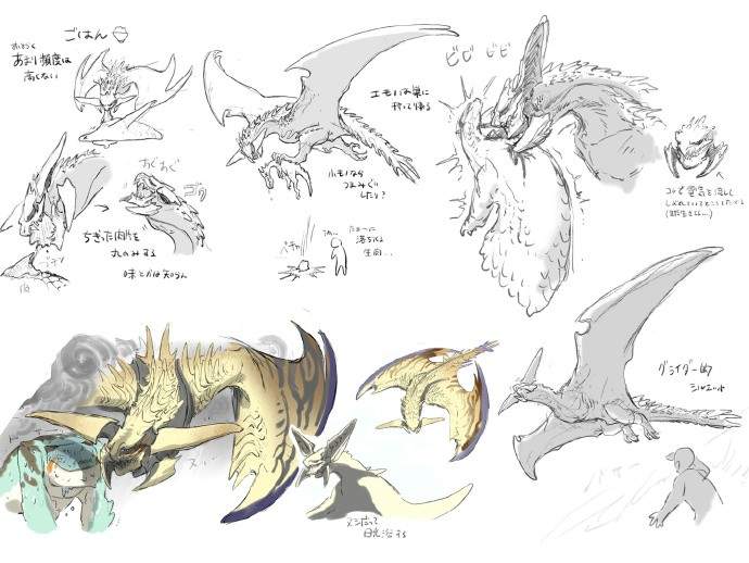 霸气煌雷龙与锁刃龙!《怪物猎人:荒野》设计草图公开(图7) 霸气煌雷龙与锁刃龙!《怪物猎人:荒野》设计草图公开(图7)