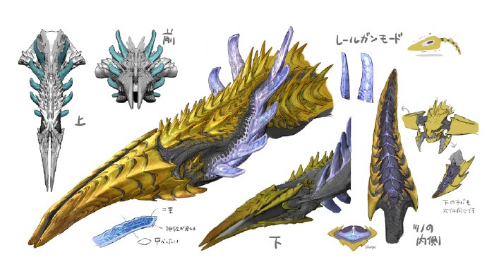 霸气煌雷龙与锁刃龙!《怪物猎人:荒野》设计草图公开(图8) 霸气煌雷龙与锁刃龙!《怪物猎人:荒野》设计草图公开(图8)