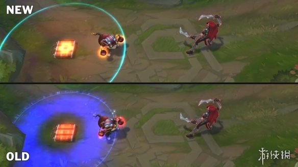 《LOL》爆破鬼才新旧视觉效果对比 技能显示更明显(图4)