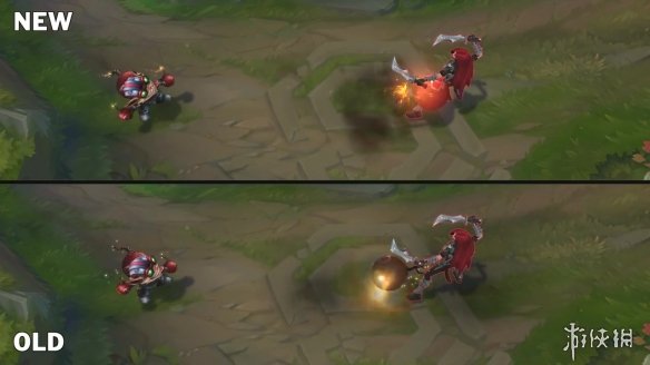 《LOL》爆破鬼才新旧视觉效果对比 技能显示更明显(图2)