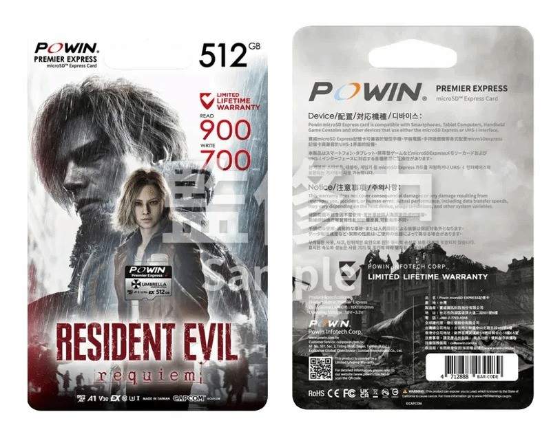 卡普空推出《生化危机9》专属MicroSD Express存储卡(图1) 卡普空推出《生化危机9》专属MicroSD Express存储卡(图1)