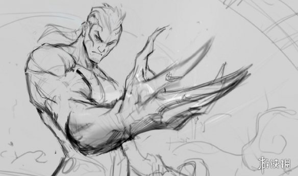 《LOL》新皮肤天煞 劫绘制过程 举手投足皆霸气！(图3)