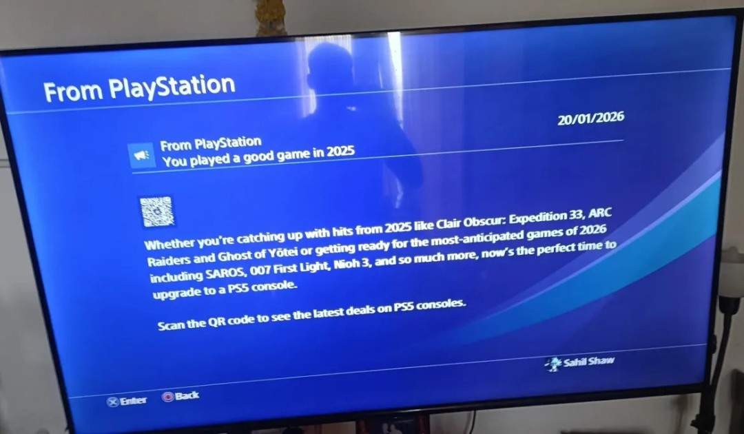索尼给PS4主机发送“系统通知”邀请玩家升级至PS5(图2)