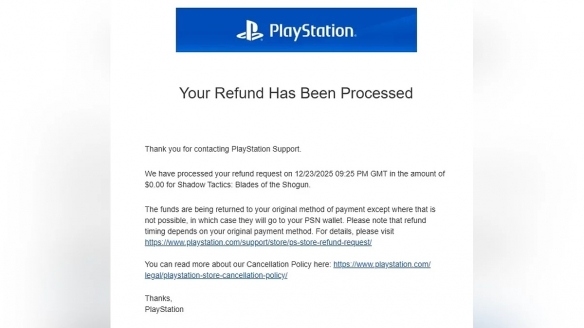 PS玩家免费领取的《影子战术：将军之刃》被批量移除(图2)