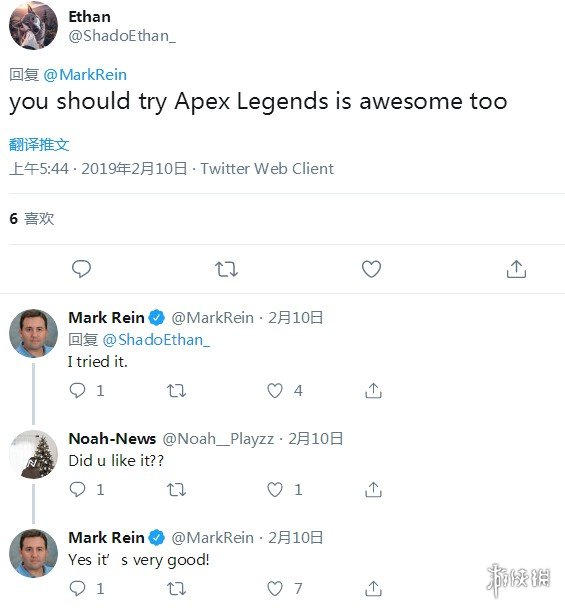 《堡垒之夜》开发商大佬为《Apex英雄》点赞:棒极了!(图2)