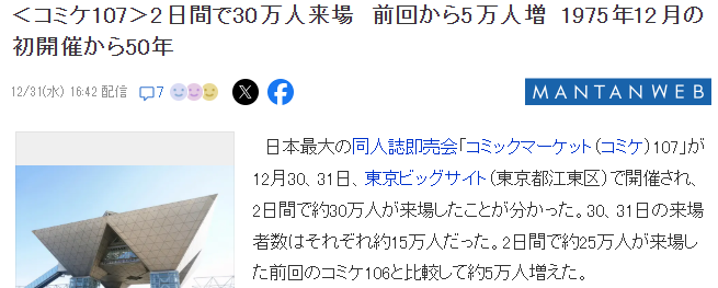 同人志大会CM 107闭幕 50周年之际迎来30万观众(图2)