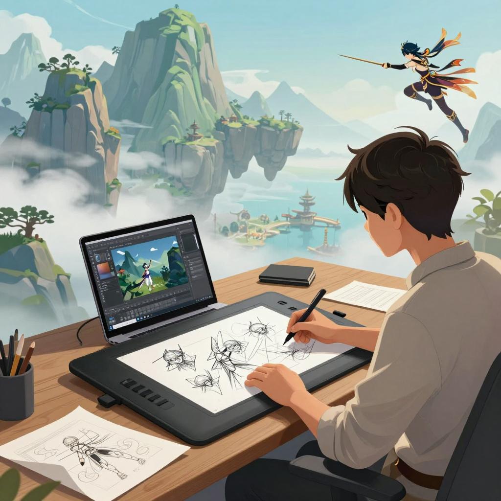 米哈游设计师回应:《原神》动画制作项目正稳步推进!(图3) 米哈游设计师回应:《原神》动画制作项目正稳步推进!(图3)