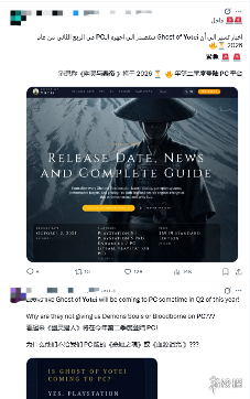 粉丝自制《羊蹄山》网站：游戏将于第二季度登陆PC！(图1)