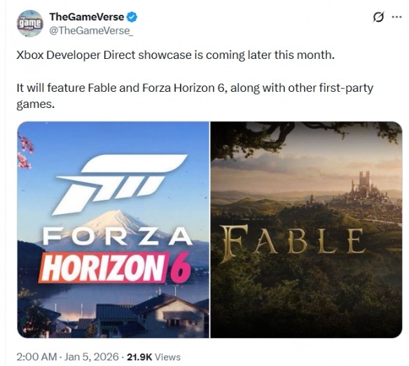 曝Xbox直面会本月举行:神鬼寓言、地平线6亮相!(图1) 曝Xbox直面会本月举行:神鬼寓言、地平线6亮相!(图1)