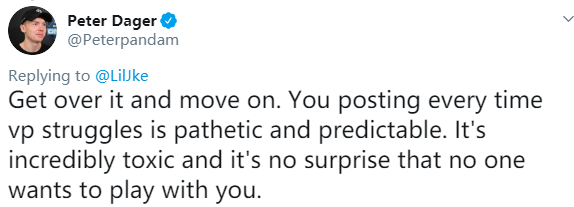 Ti9：《DOTA2》Lil发文庆祝VP淘汰 被PPD反怼毒瘤(图5)