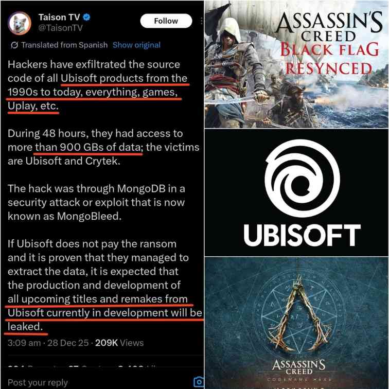 育碧黑客事件新进展！内部人士称数据泄露传闻被夸大(图3)