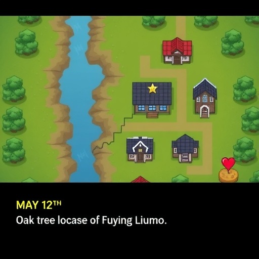 心动小镇心动小镇⭐5月12日萤石溜溜橡木位置攻略(图1)