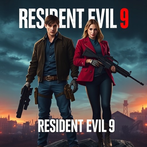 饭制《生化危机9》杂志海报 里昂格蕾丝成明星(图2)