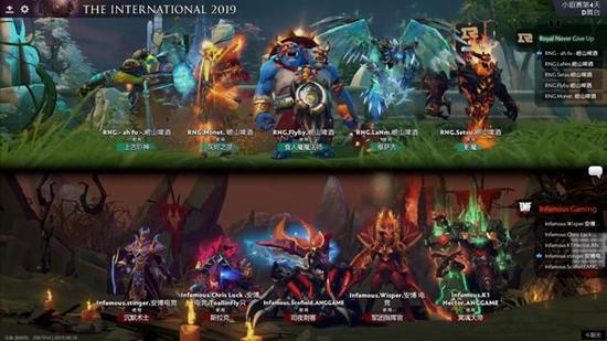 Ti9：《DOTA2》B组第9轮RNG平Infm 创全场最速GG(图1)
