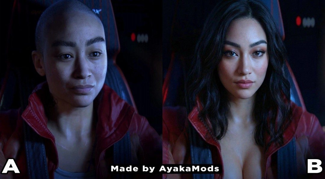 《星际：异端先知》光头女主被网友改成性感美女(图1)