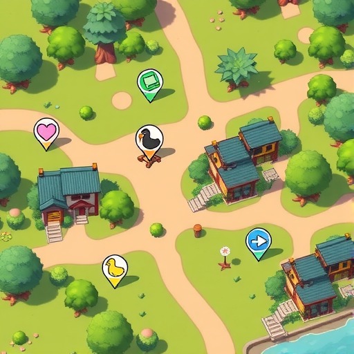 心动小镇8.22萤石/溜溜木/粉绿鸭子/黑色鸭子位置(图1)