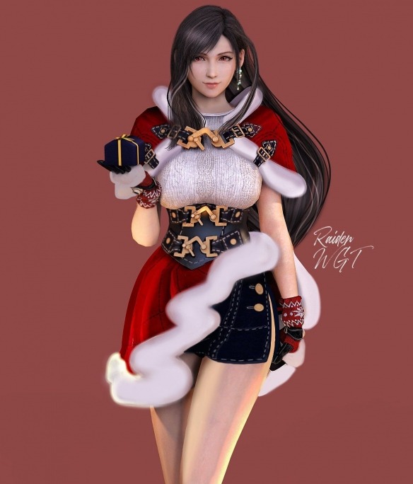 旁边没人的时候再看！《最终幻想7》蒂法全新3D美图赏(图3)