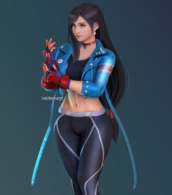 旁边没人的时候再看！《最终幻想7》蒂法全新3D美图赏(图6)