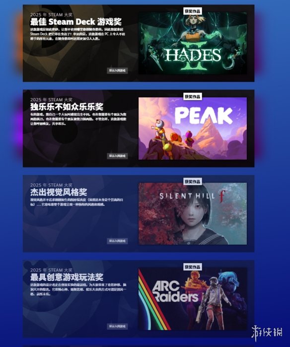 2025年Steam大奖正式揭晓！年度最佳游戏竟然是它？(图3)
