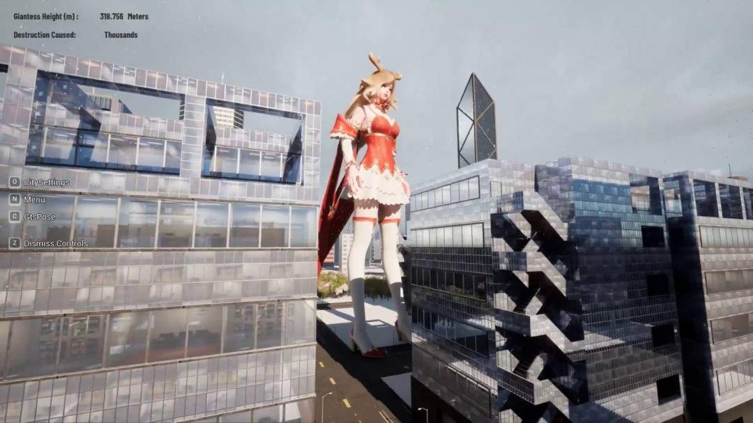 《女巨人游乐场》更新圣诞造型 白袜红高根践踏城市(图8)