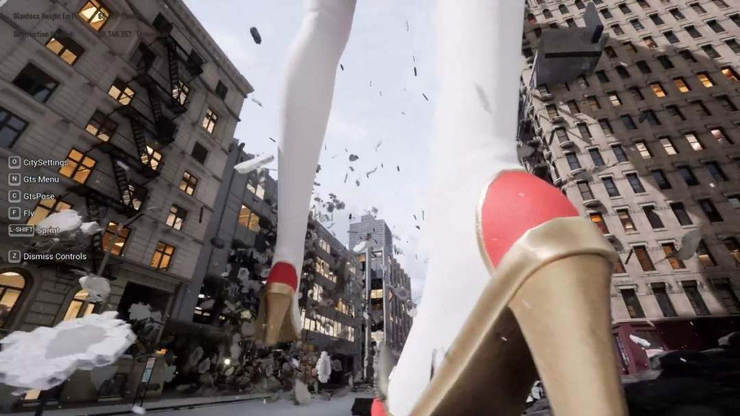 《女巨人游乐场》更新圣诞造型 白袜红高根践踏城市(图6)