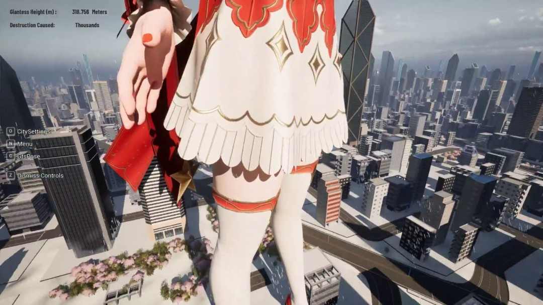 《女巨人游乐场》更新圣诞造型 白袜红高根践踏城市(图7)