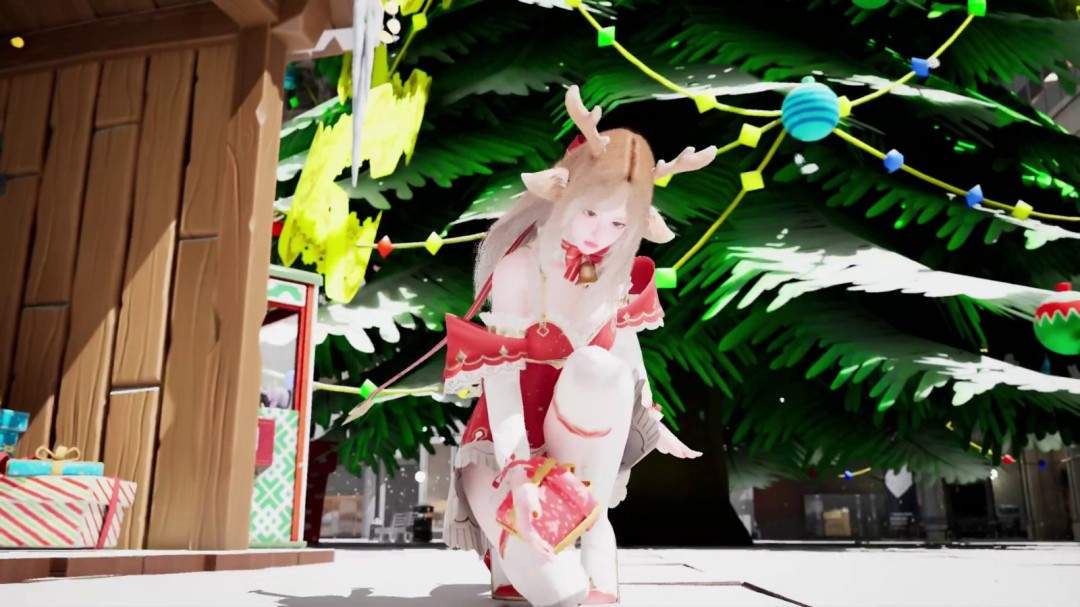 《女巨人游乐场》更新圣诞造型 白袜红高根践踏城市(图4)