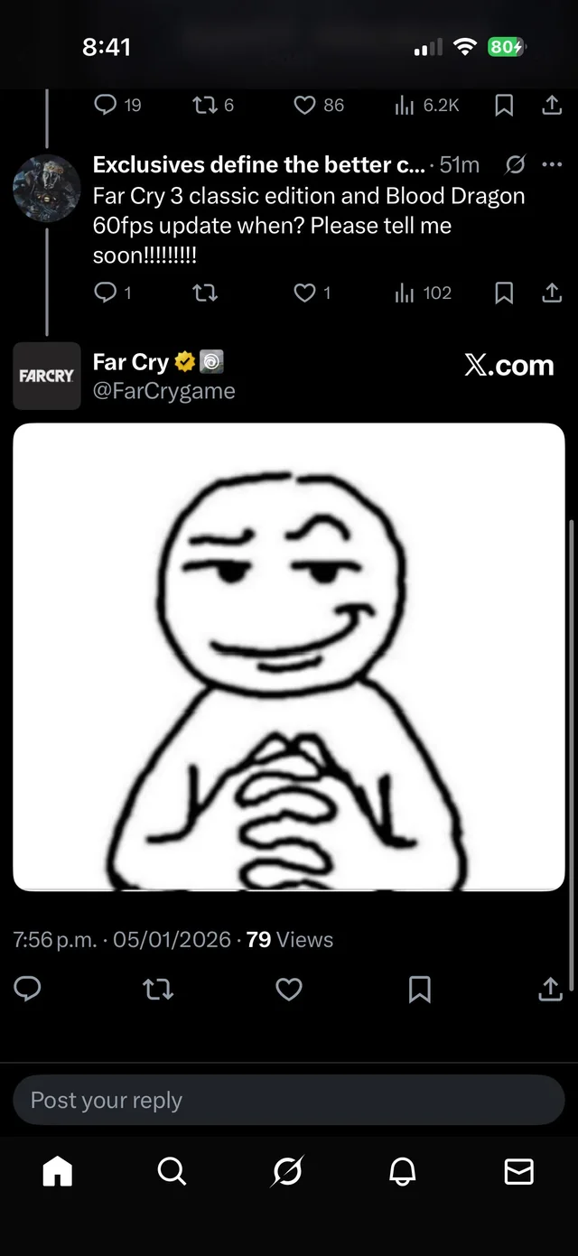 终于等到了？育碧暗示将推出《孤岛惊魂3》60帧更新(图2)