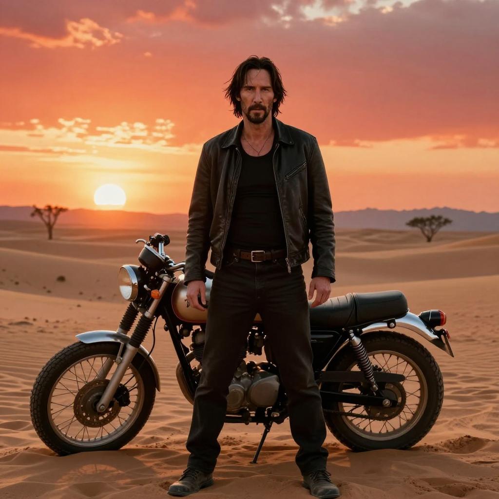 基努里维斯新片拍摄现场再现袒胸露乳“辣眼”造型！(图2)