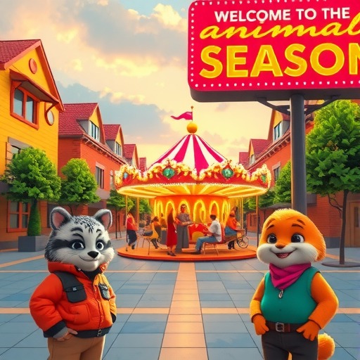 心动小镇动物新邻季[潮流回忆]拍照