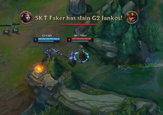 S9：G2 VS SKT SKT酒桶亚索神配合破G2 扳回一局(图2)