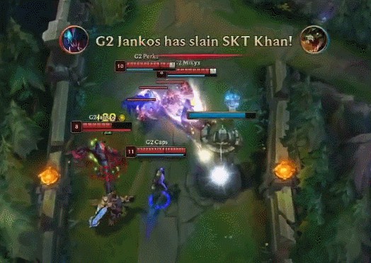 S9：G2 VS SKT 首场SKT冲大龙遭团灭 G2拿下一城(图3)