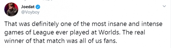 S9：推特热议LPL大乱斗：这场比赛真正的赢家是观众(图7)