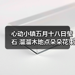 心动小镇五月十八日莹石 溜溜木地点朵朵花束！(图4)