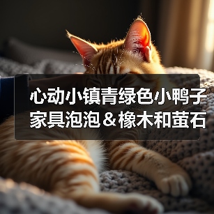 心动小镇青绿色小鸭子家具泡泡＆橡木和萤石点位(图4)