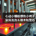 心动小镇粉绿色小鸭子家具泡泡＆橡木和萤石点位(图2)