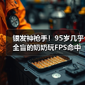 银发神枪手!95岁几乎全盲的奶奶玩FPS命中率高达80%(图2) 银发神枪手!95岁几乎全盲的奶奶玩FPS命中率高达80%(图2)