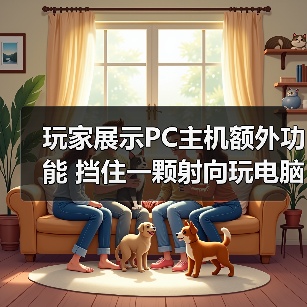 玩家展示PC主机额外功能 挡住一颗射向玩电脑孩子的子弹(图2)