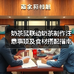 奶茶鼠联动奶茶制作注意事项及食材搭配指南(图1) 奶茶鼠联动奶茶制作注意事项及食材搭配指南(图1)